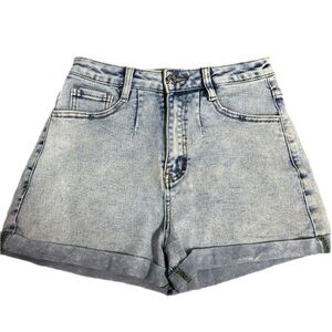 Denim Blue Women's Mom Jean Shorts